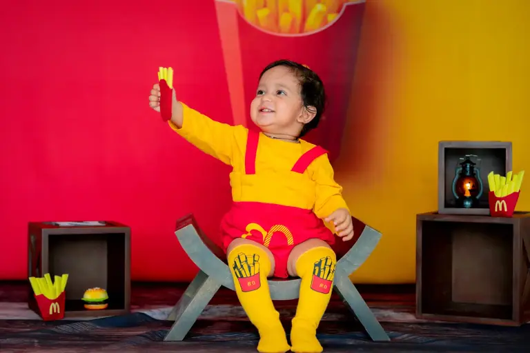 McDonald’s Baby theme baby photoshoot