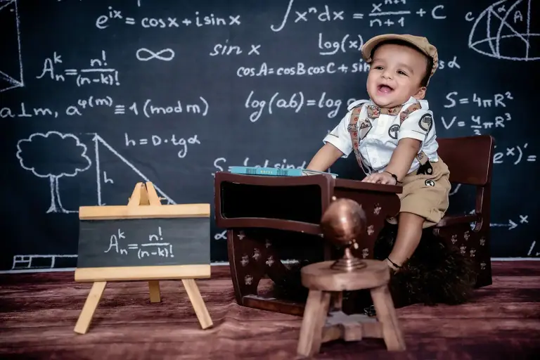 School Time theme baby photoshoot