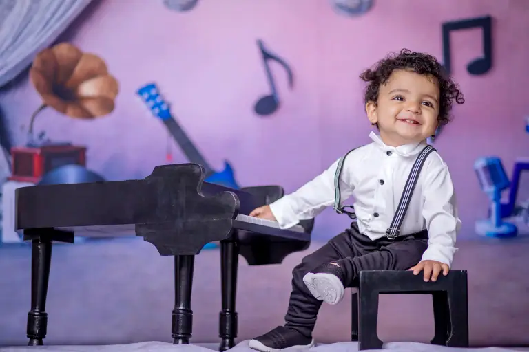Sweet Sound theme baby photoshoot